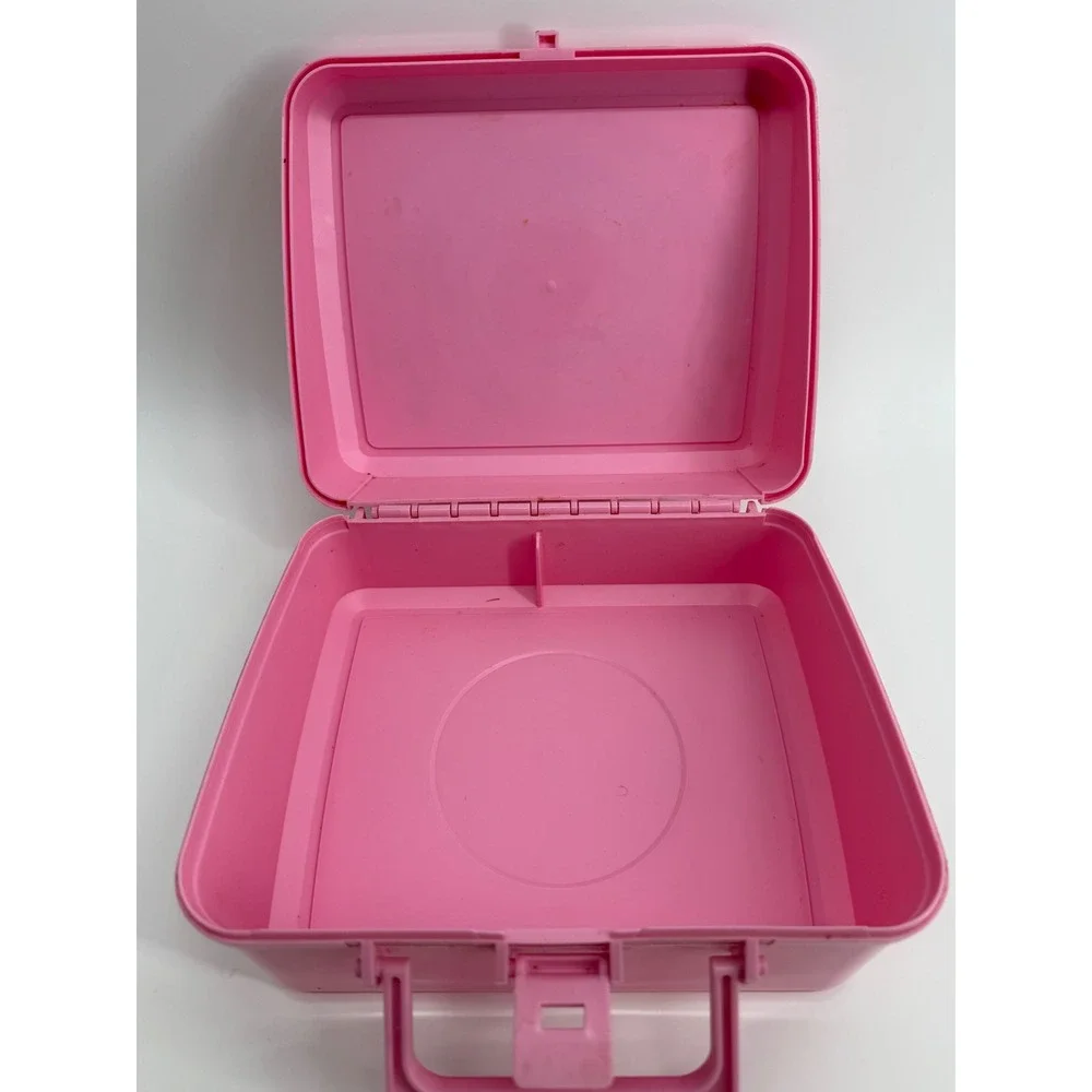 Vintage 1990 Cabbage Patch Kids Lunch Box Aladdin Pink Plastic Kidcore Retro Y2K